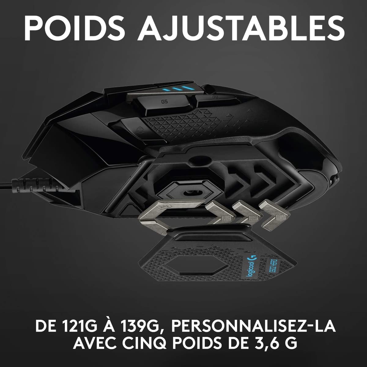 Logitech G502 HERO - Souris Gamer Haute Performance