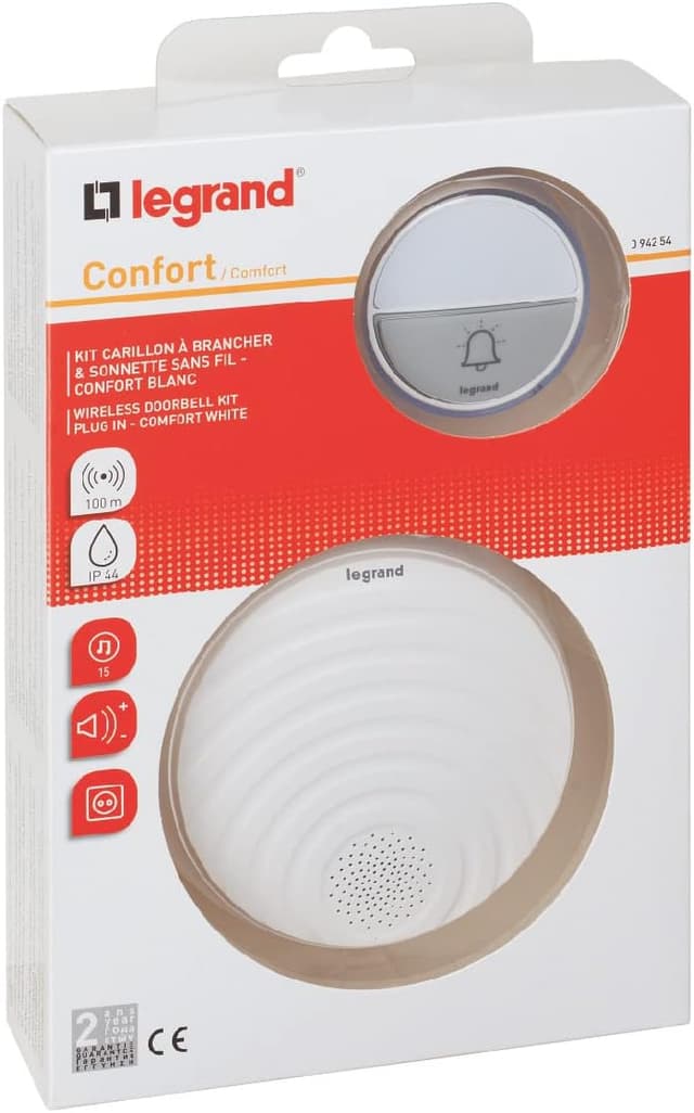 Kit Carillon Sans Fil Legrand Confort Plug-in