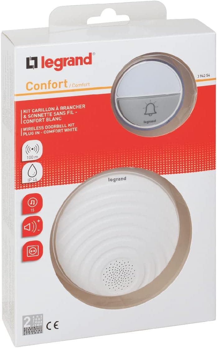 Kit Carillon Sans Fil Legrand Confort Plug-in