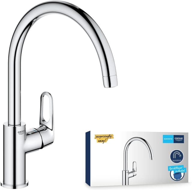 Robinet Cuisine GROHE Start Flow - Bec Pivotant 360°