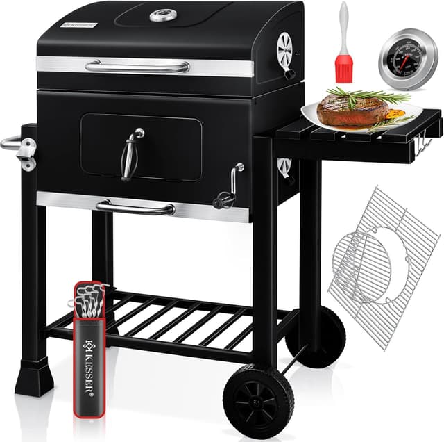 Barbecue KESSER XL au Charbon - Grill avec Couvercle