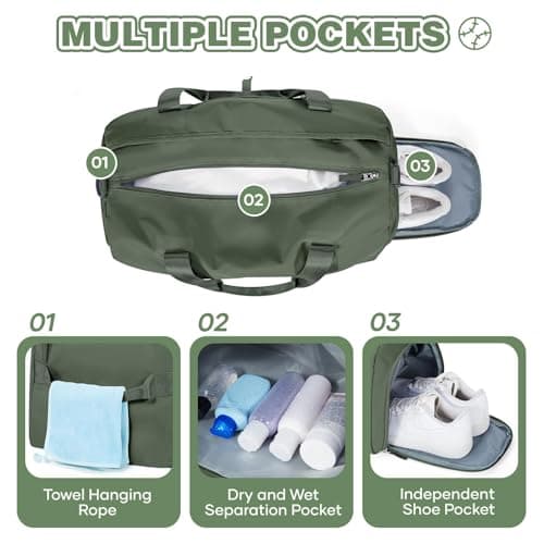 Sac de Sport HYC00 27L Vert Armée