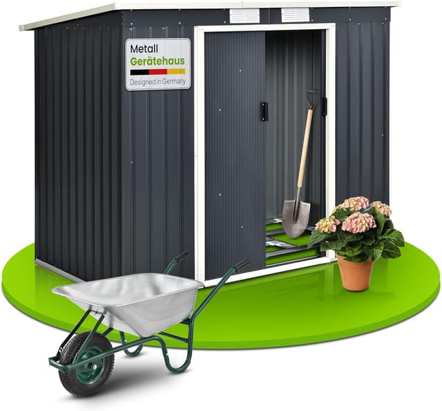 Abri de Jardin Métal Juskys 4m³ - Stockage Optimal