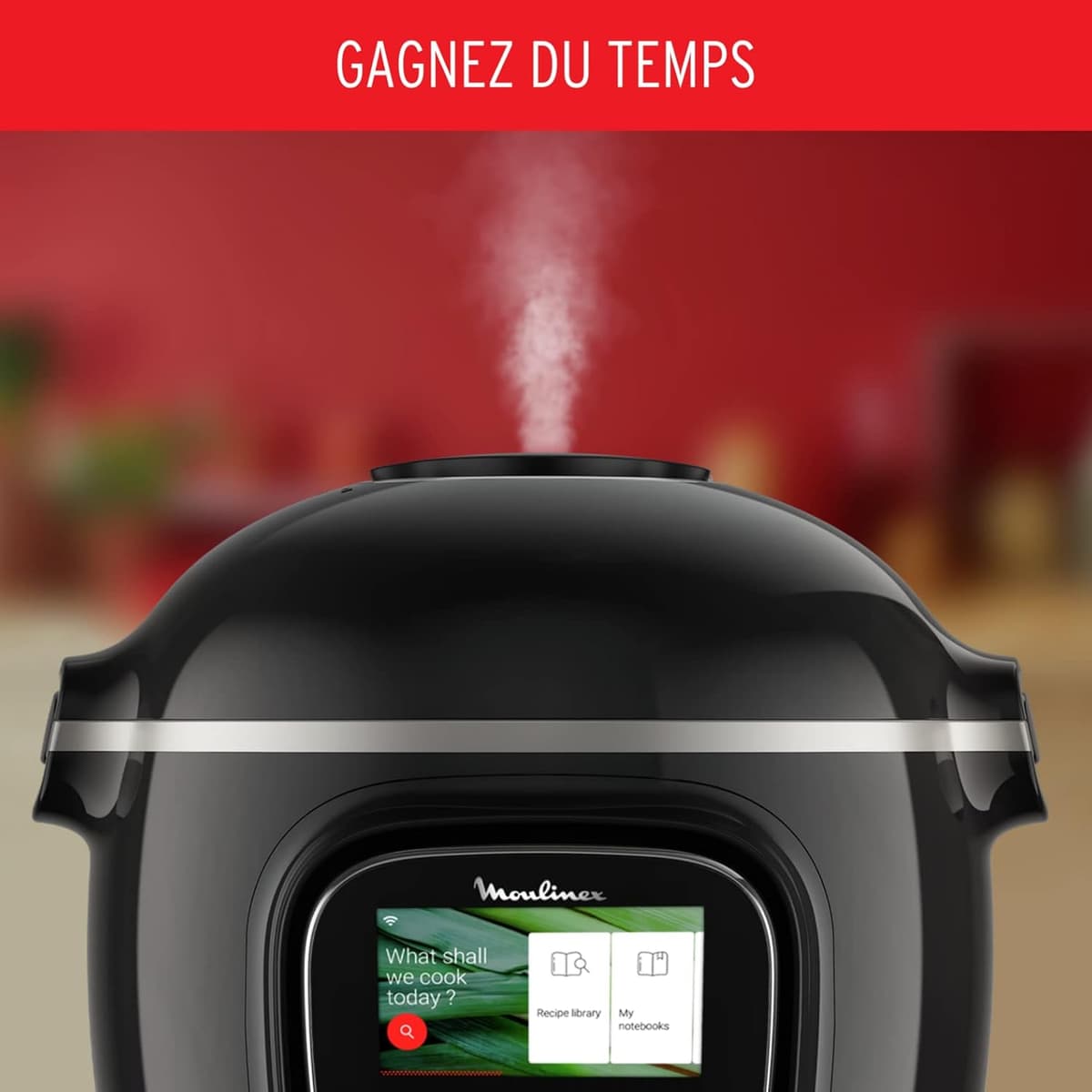 Cookeo Touch Wifi Moulinex - Multicuiseur intelligent 6L